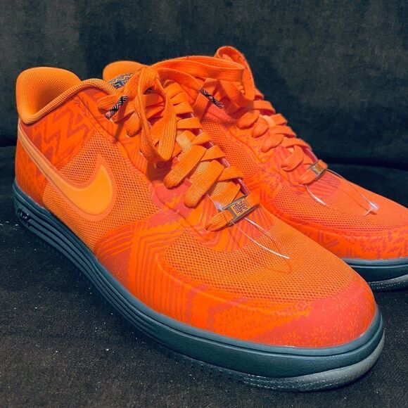 Nike Lunar Force 1 Fuse Bhm Orange/Brown 585714-800 Mens 11 US 45 EUR 10 UK Mint - Picture 1 of 11